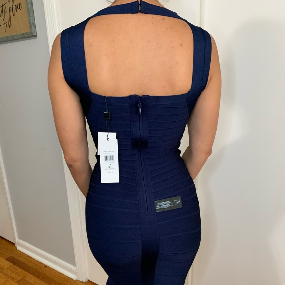 Herve Leger Flounce bandage dress - Picture 6 of 8